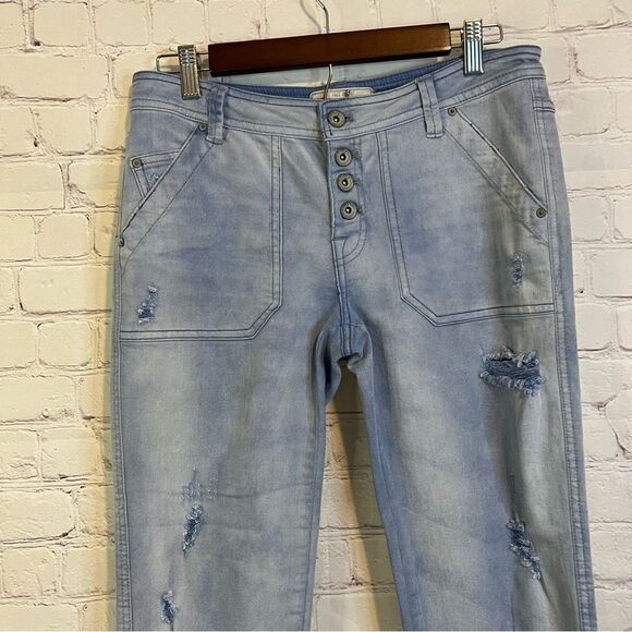 Free People Ripped Jeans Straight Leg size 2 - Picture 2 of 8